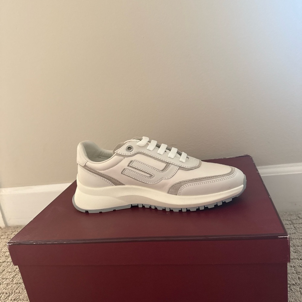 Bally White Cream Sneakers